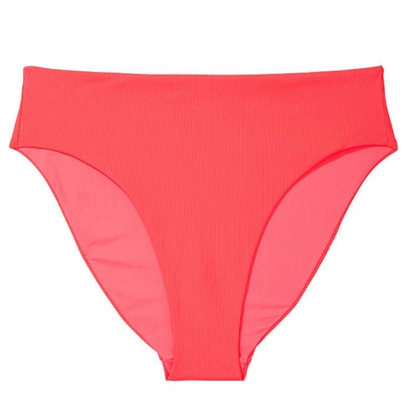 🆕 VICTORIA'S SECRET VS SWIM HIGH WAIST FULL COVERAGE CORAL BIKINI BOTTOM S 4-6 - Picture 6 of 16